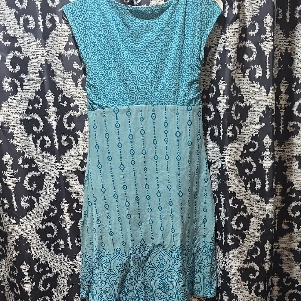 Blue Patterned Dress - Picture 2 of 3